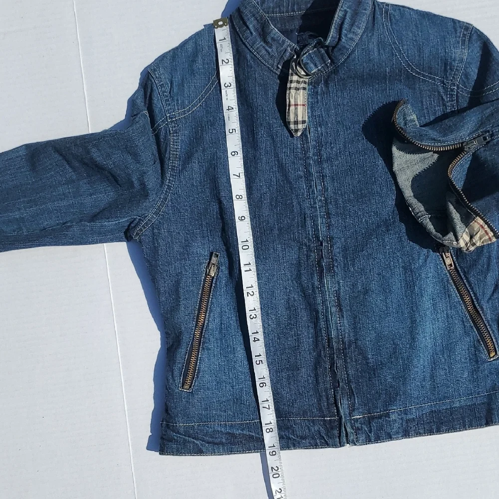 Burberry Girls Blue Denim Jacket Size 12